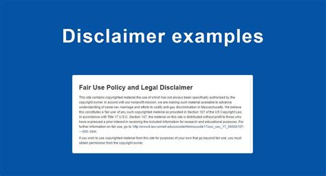 disclaimer statement examples|10 Disclaimer Examples You Can Use on Your .